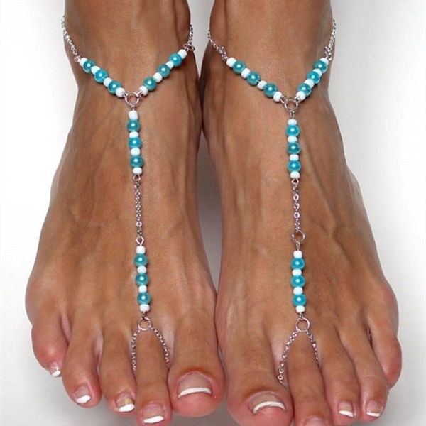 anklets 1pcs fashion bohemia handmade blue white beaded toe ring for women girls vintage summer beach foot jewelry anklet ankle, Red;blue
anklets 1pcs fashion bohemia handmade blue white beaded toe ring for women girls vintage summer beach foot jewelry anklet ankle, Red;blue
