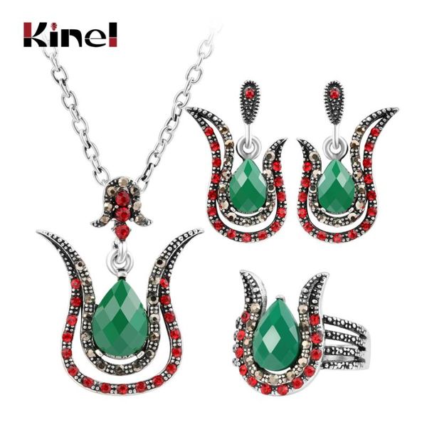 earrings & necklace kinel turkey jewelry sets fashion silver color women retro green pendant earring pink crystal ring set
earrings & necklace kinel turkey jewelry sets fashion silver color women retro green pendant earring pink crystal ring set