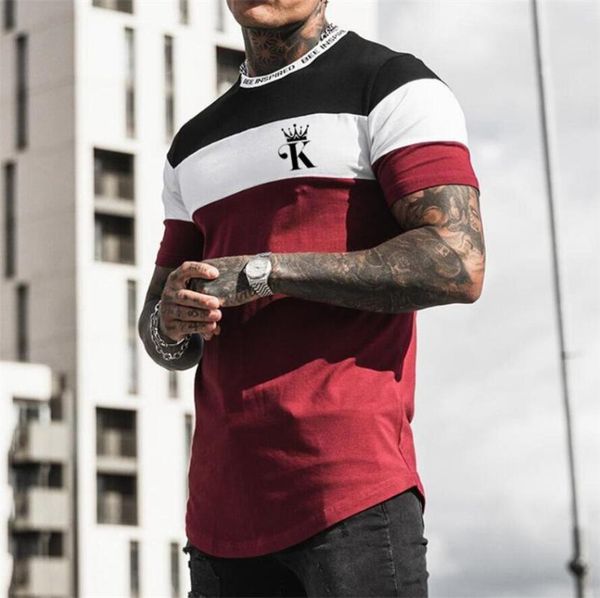 men's t-shirts 2021 european and american men short sleeve spring summer black white k print youth fashion street casual t-shir, White;black
men's t-shirts 2021 european and american men short sleeve spring summer black white k print youth fashion street casual t-shir, White;black