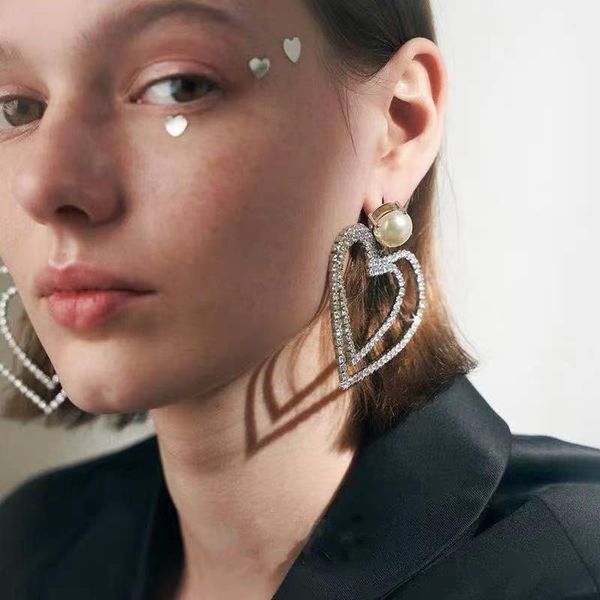 dangle & chandelier 2021 brand shiny rhinestone heart pendant earrings for women jewelry geogous party dress statement, Silver
dangle & chandelier 2021 brand shiny rhinestone heart pendant earrings for women jewelry geogous party dress statement, Silver