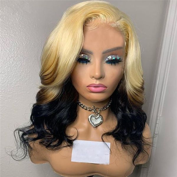 silk base human hair wig ombre blonde brazilian remy body wave blond to black 5x5 pu lace wigs, Black;brown
silk base human hair wig ombre blonde brazilian remy body wave blond to black 5x5 pu lace wigs, Black;brown