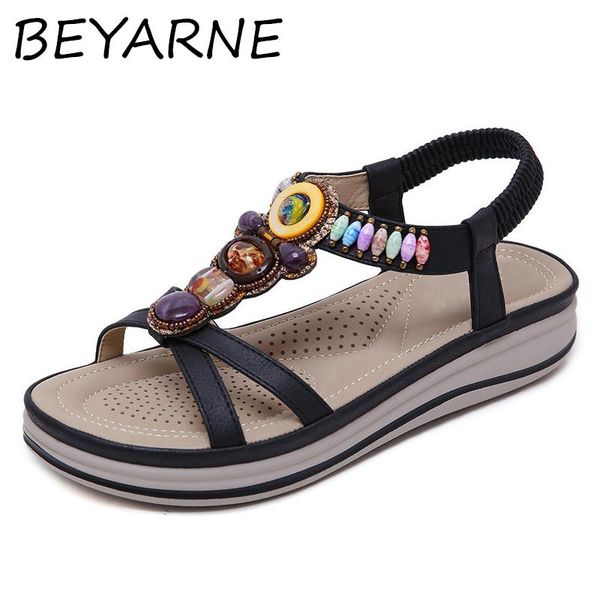 dress shoes beyarne pu gladiator sandals summer wedge for women casual chain pearl bohemia size 35-42, Black
dress shoes beyarne pu gladiator sandals summer wedge for women casual chain pearl bohemia size 35-42, Black