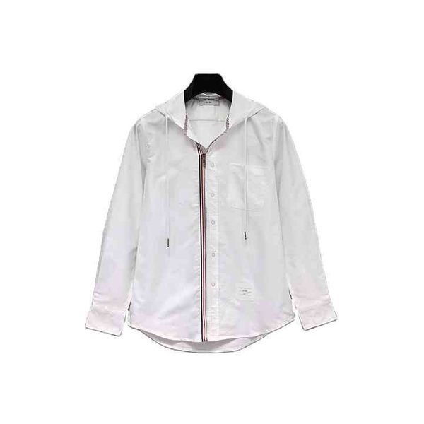 tb thom white hooded zip-front adjustable drawstring oxford shirt men korean style custom wholesale, White;black
tb thom white hooded zip-front adjustable drawstring oxford shirt men korean style custom wholesale, White;black
