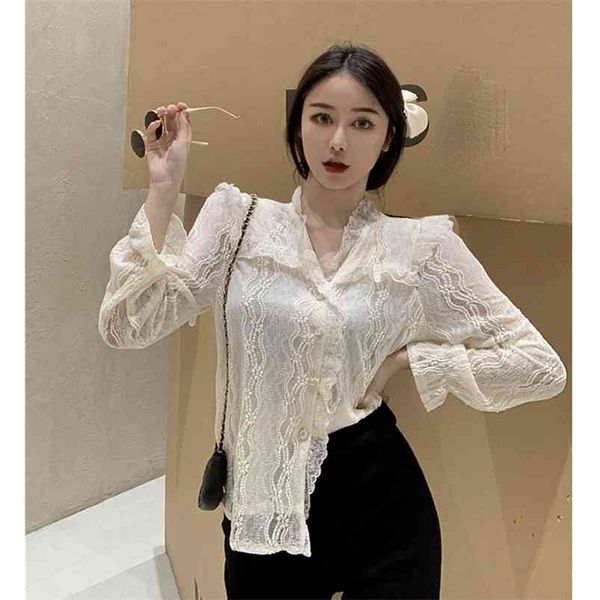 autumn winter hollow lace bottoming shirt women's wild slimming trumpet sleeve uk604 210507, White
autumn winter hollow lace bottoming shirt women's wild slimming trumpet sleeve uk604 210507, White