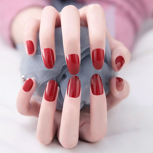 false nails 24pcs nail stickers solid color mid-length fake diy decoration full tips art supplies, Red;gold
false nails 24pcs nail stickers solid color mid-length fake diy decoration full tips art supplies, Red;gold