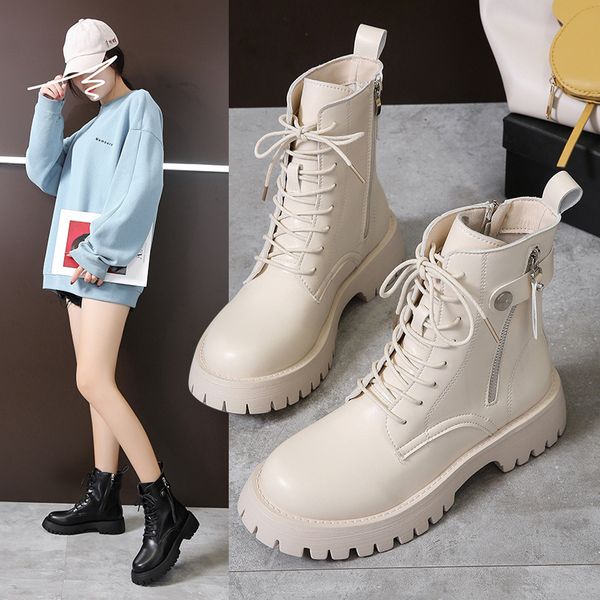 net red martin boots women's british style 2021 autumn easy to wear thick soled high and fashionable locomotive short, Black
net red martin boots women's british style 2021 autumn easy to wear thick soled high and fashionable locomotive short, Black