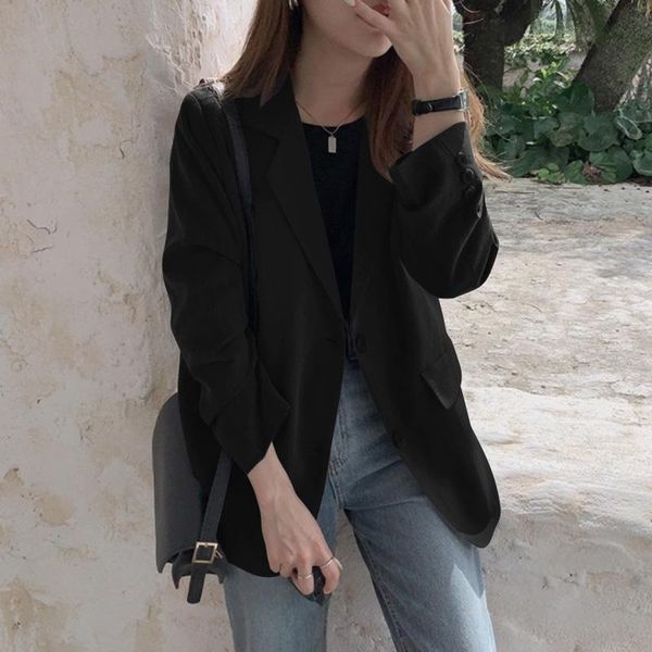 women's suits & blazers oversized women autumn outwears 2021 zanzea elegant solid jackets blazer long sleeve female single button overs, White;black
women's suits & blazers oversized women autumn outwears 2021 zanzea elegant solid jackets blazer long sleeve female single button overs, White;black