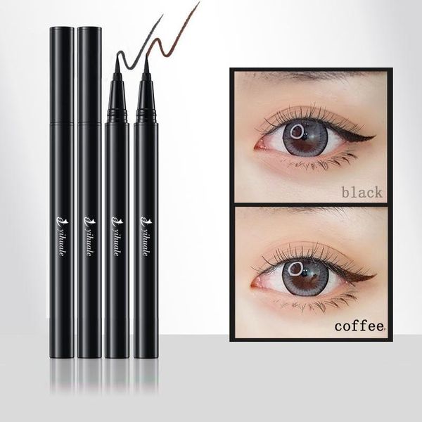 yihuale eyes makeup liquid eyeliner waterproof 24 hours long-lasting black pen make up eye liner pencil