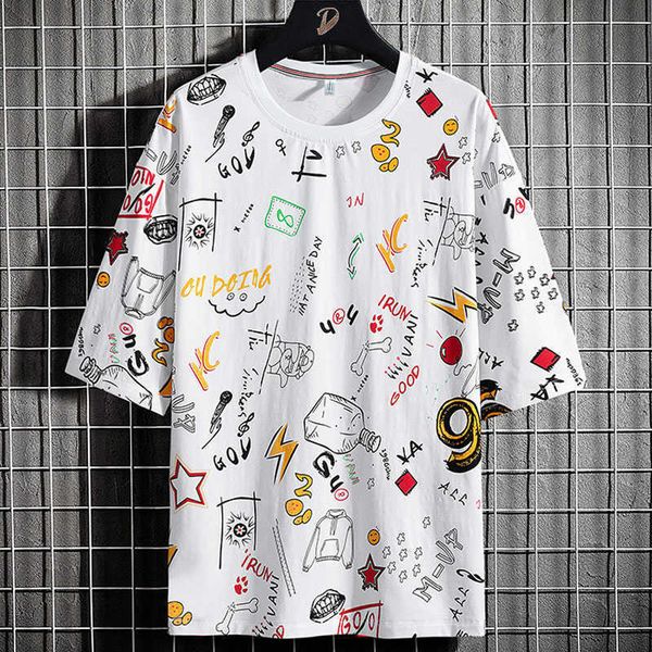 summer hip hop print t-shirts men streetwear casual oversized cotton tshirt male harajuku loose tee plus size 6xl 7xl 8xl 210629, White;black
summer hip hop print t-shirts men streetwear casual oversized cotton tshirt male harajuku loose tee plus size 6xl 7xl 8xl 210629, White;black