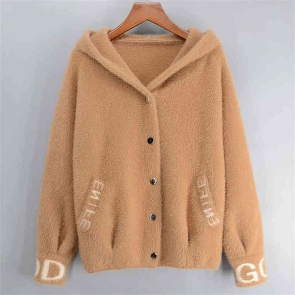 casual dresses autumn imitation of vison korean women's sweater with hood long sleeve thick letter cardigan loose ladies h574 bu0r, Black;gray
casual dresses autumn imitation of vison korean women's sweater with hood long sleeve thick letter cardigan loose ladies h574 bu0r, Black;gray