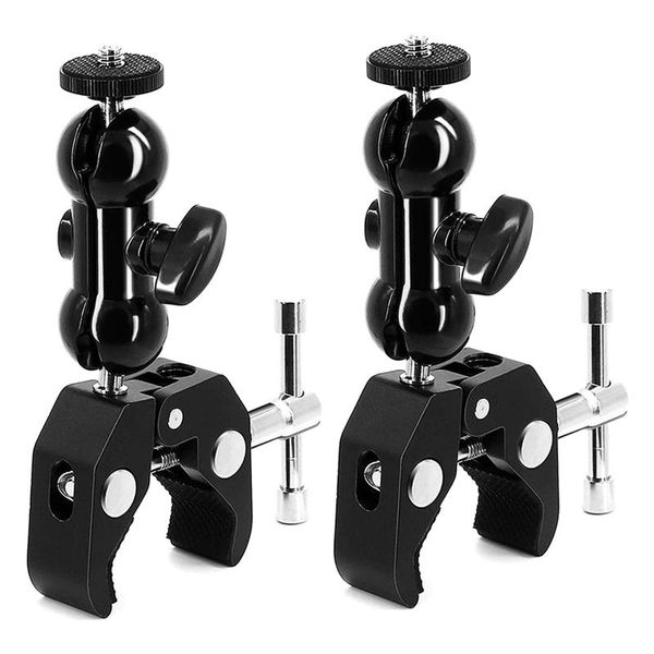 camera clamp mount monitor bracket super with cool double ballhead arm adapter bottom lighting & studio accessories
camera clamp mount monitor bracket super with cool double ballhead arm adapter bottom lighting & studio accessories