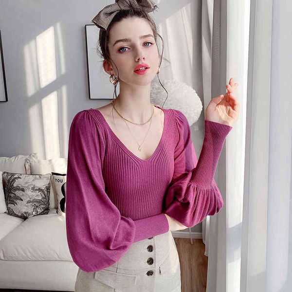 dabuwawa sweet solid v neck slim fitted stretchy pullovers sweater women lantern sleeve office ladies knit sweaters dt1djs018 210520, White
dabuwawa sweet solid v neck slim fitted stretchy pullovers sweater women lantern sleeve office ladies knit sweaters dt1djs018 210520, White