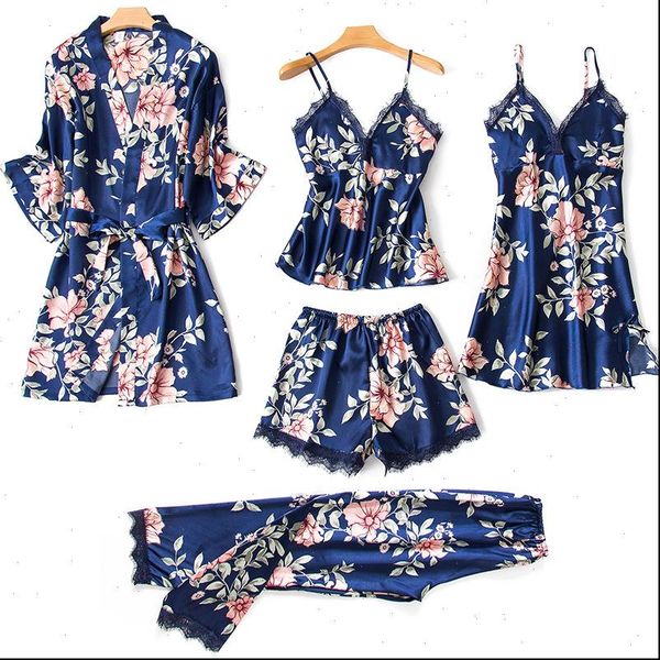 summer lingerie pijiama women sleepwear satin autumn spaghetti strap pajamas gown silk korean five piece pajama sets pink, Black;red
summer lingerie pijiama women sleepwear satin autumn spaghetti strap pajamas gown silk korean five piece pajama sets pink, Black;red