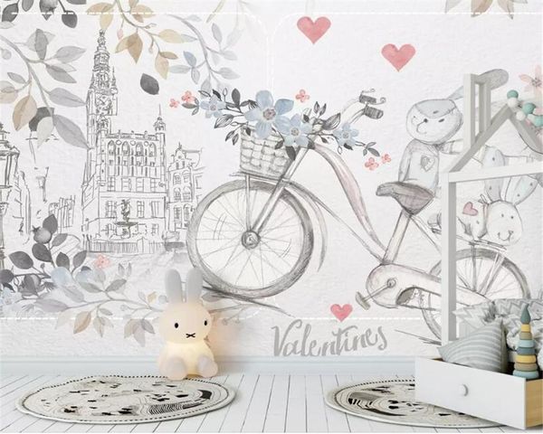wallpapers drop custom silk material wallpaper hand painted cute animal bicycle love child room background decoration 3d
wallpapers drop custom silk material wallpaper hand painted cute animal bicycle love child room background decoration 3d