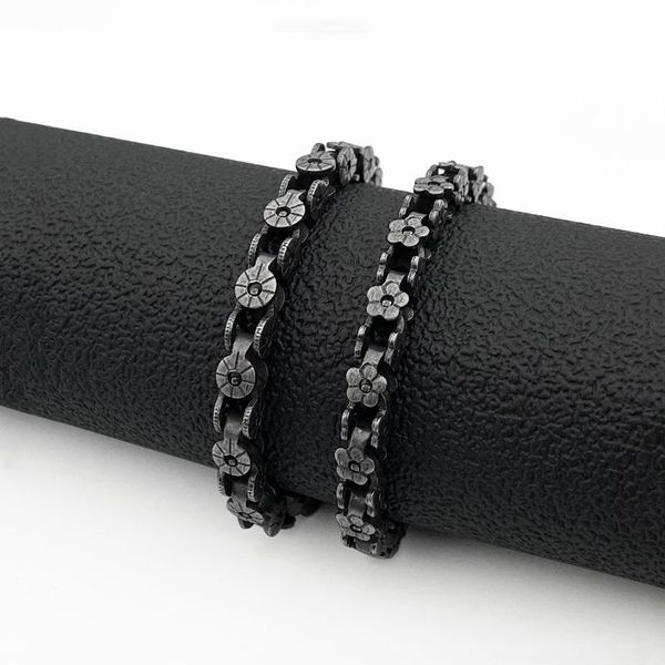 link, chain fashion titanium steel stainless retro punk simple wild bracelet jewelry, Black
link, chain fashion titanium steel stainless retro punk simple wild bracelet jewelry, Black