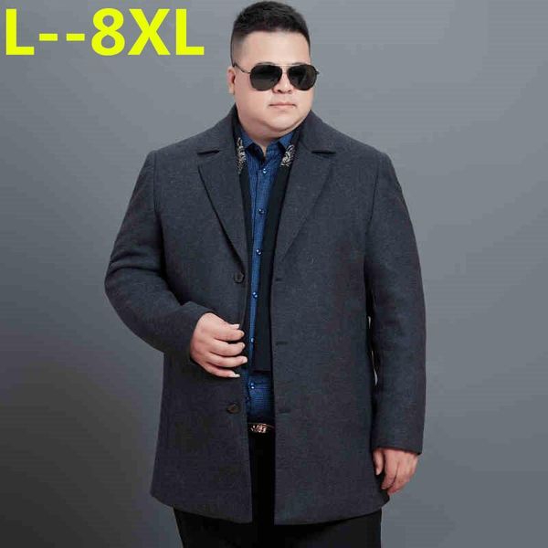 men's jackets plus size 8xl 6xl autumn/winter fashion men leisure single-breasted trench coat / turn down collar woolen jacket, Black;brown
men's jackets plus size 8xl 6xl autumn/winter fashion men leisure single-breasted trench coat / turn down collar woolen jacket, Black;brown