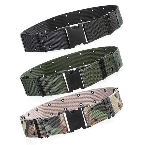 belts camo tactical belt abs buckle adjustable battle military training canvas 130cm woven waistband mf11, Black;brown
belts camo tactical belt abs buckle adjustable battle military training canvas 130cm woven waistband mf11, Black;brown