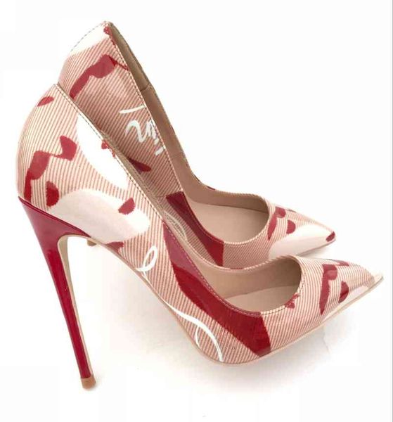 dress shoes pink so kate women stilettos printed extreme high heels pumps 12cm graffiti striped red heel bridal wedding size 43 mbsy, Black
dress shoes pink so kate women stilettos printed extreme high heels pumps 12cm graffiti striped red heel bridal wedding size 43 mbsy, Black