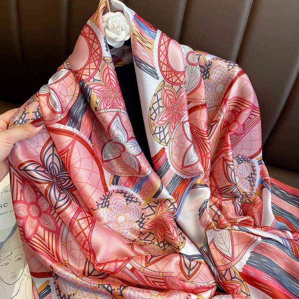 scarves korean spring flower sunscreen long silk simulation printing holiday shawl fashion versatile scarv women, Blue;gray
scarves korean spring flower sunscreen long silk simulation printing holiday shawl fashion versatile scarv women, Blue;gray