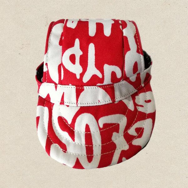 dog sports hat pet canvas baseball cap visor with ear holes for small size (red letters) apparel
dog sports hat pet canvas baseball cap visor with ear holes for small size (red letters) apparel