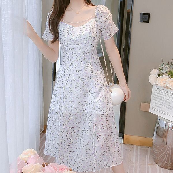 fine summer chiffon midi max dress boho short korean vintage side-slit impression dressed holiday kleider dame, Black;gray
fine summer chiffon midi max dress boho short korean vintage side-slit impression dressed holiday kleider dame, Black;gray
