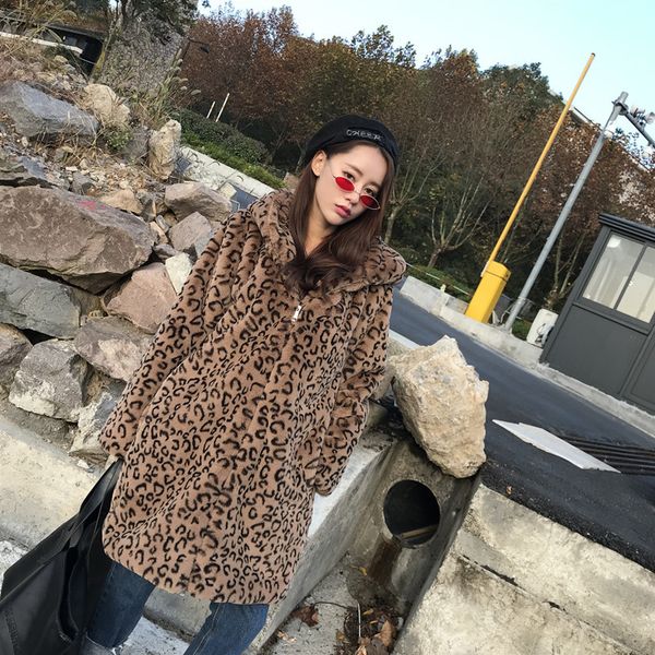 jacket fashion winter thick warm leopard hooded rex rabbit coat women outwear loose long faux fur jacket female, Black;brown
jacket fashion winter thick warm leopard hooded rex rabbit coat women outwear loose long faux fur jacket female, Black;brown