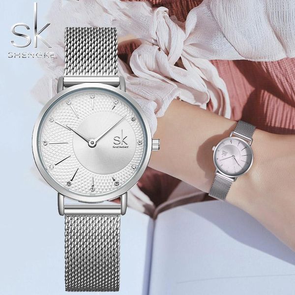 wristwatches shengke 2021 fashion watch silver ladies wristwatch retro bayan kol saati rose gold quartz relojes, Slivery;brown
wristwatches shengke 2021 fashion watch silver ladies wristwatch retro bayan kol saati rose gold quartz relojes, Slivery;brown