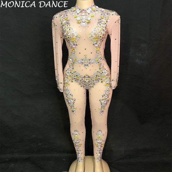 women's jumpsuits & rompers women net yarn jumpsuit sparkling crystals bodysuit nightclub birthday stage costume party wear bling dance, Black;white
women's jumpsuits & rompers women net yarn jumpsuit sparkling crystals bodysuit nightclub birthday stage costume party wear bling dance, Black;white