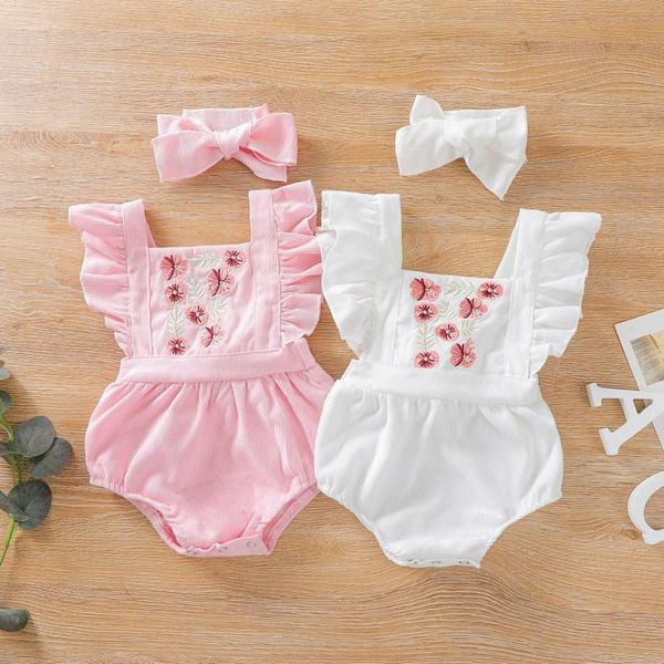 jumpsuits cute baby girls bodysuits princess ruffle ribbed toddler embroidery floral jumpsuit infant sleeveless sunsuit+headband suit, Blue
jumpsuits cute baby girls bodysuits princess ruffle ribbed toddler embroidery floral jumpsuit infant sleeveless sunsuit+headband suit, Blue