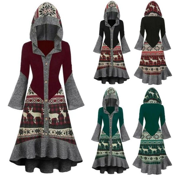 casual dresses women christmas elk hooded high low flounce hem knitted dress overcoat long sleeve -opk, Black;gray
casual dresses women christmas elk hooded high low flounce hem knitted dress overcoat long sleeve -opk, Black;gray