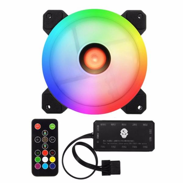 6pcs computer pc cooler cooling fan double ring 366 modes 10 level adjust speed rgb led 120mm with remote control for cpu fans & coolings
6pcs computer pc cooler cooling fan double ring 366 modes 10 level adjust speed rgb led 120mm with remote control for cpu fans & coolings