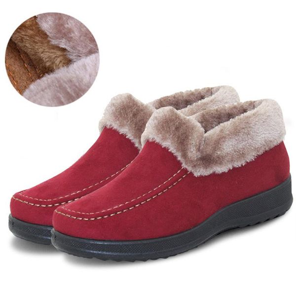 boots women's winter mother cotton shoes soft bottom slip middle and old flat one foot, Black
boots women's winter mother cotton shoes soft bottom slip middle and old flat one foot, Black