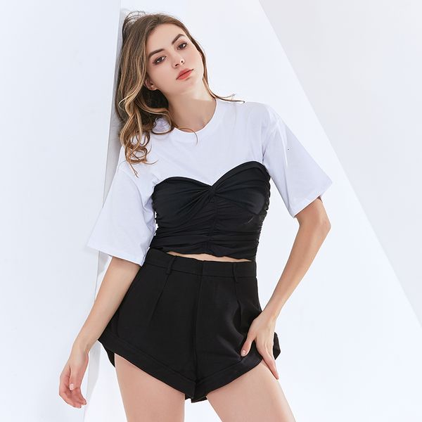 t shirt ruched t shirt for women o neck sleeve slim short female fashion clothing 2021 summer stylish, White
t shirt ruched t shirt for women o neck sleeve slim short female fashion clothing 2021 summer stylish, White