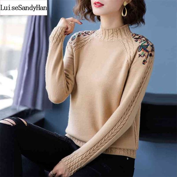turtleneck korean loose knit sweater autumn and winter pullover embroidered bottoming shirt 210427, White;black
turtleneck korean loose knit sweater autumn and winter pullover embroidered bottoming shirt 210427, White;black