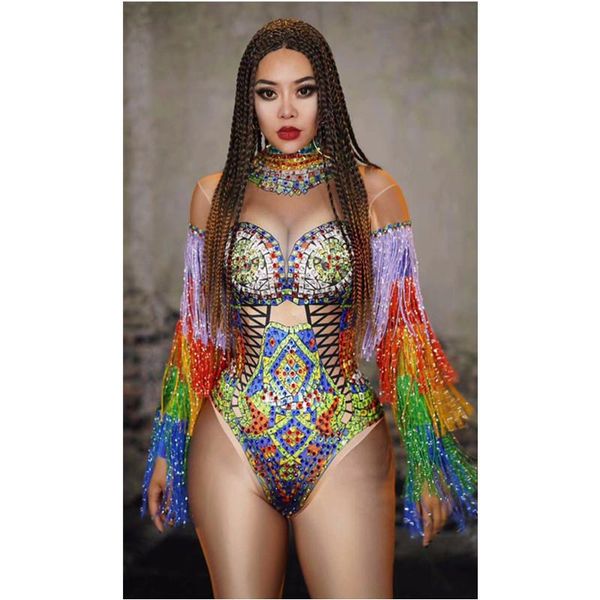 women's jumpsuits & rompers colorful rhinestones fringes leotard costume birthday prom celebrate outfit bar evening women dancer bodysu, Black;white
women's jumpsuits & rompers colorful rhinestones fringes leotard costume birthday prom celebrate outfit bar evening women dancer bodysu, Black;white