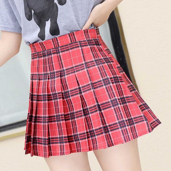 korean style plaid skirts women summer elegant high waist a line pleated skirt kawaii girls dance mini skirts for teenagers 210619, Black
korean style plaid skirts women summer elegant high waist a line pleated skirt kawaii girls dance mini skirts for teenagers 210619, Black