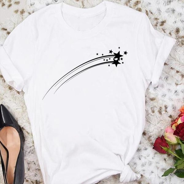 and women star cartoon men t shirts short sleeve simple trend summer female tshirts fashion clothes graphic lady print, White;black
and women star cartoon men t shirts short sleeve simple trend summer female tshirts fashion clothes graphic lady print, White;black