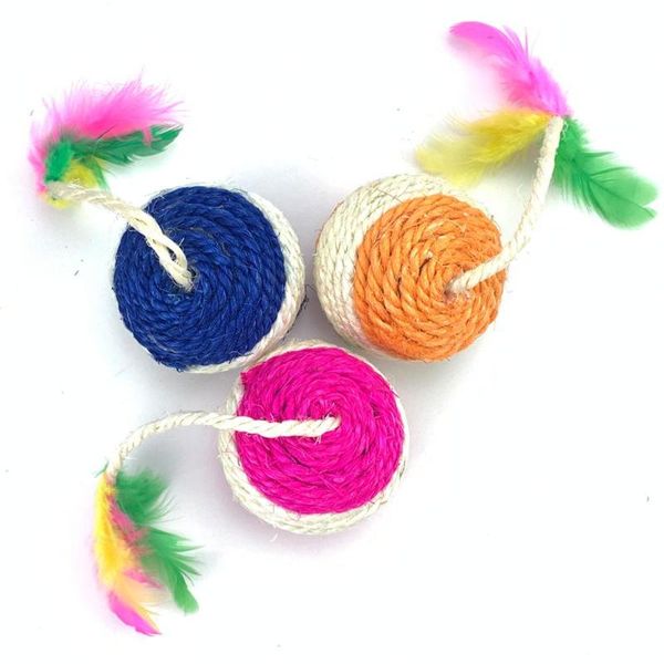 cat toys colour feather big toy ball interactive for kitten sisal rope weave chew rolling teaser pet supplies
cat toys colour feather big toy ball interactive for kitten sisal rope weave chew rolling teaser pet supplies