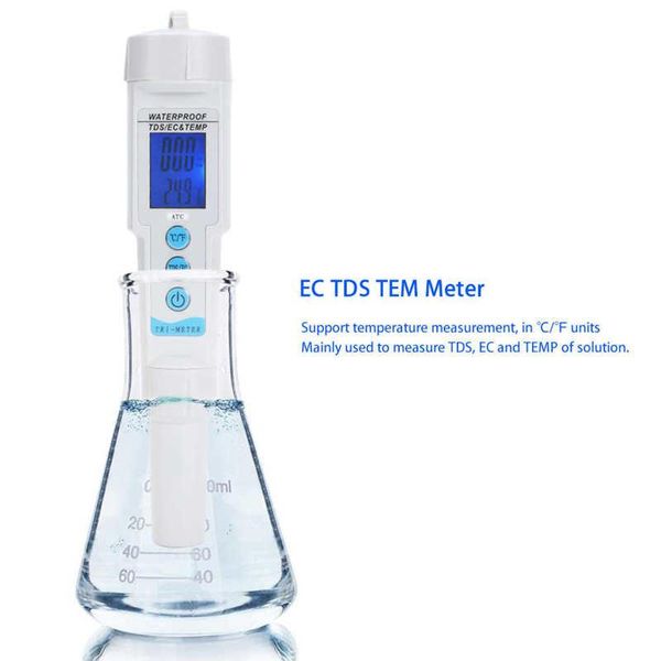 meters ec tds tem meter portable water quality tester automatic calibration measuring tools