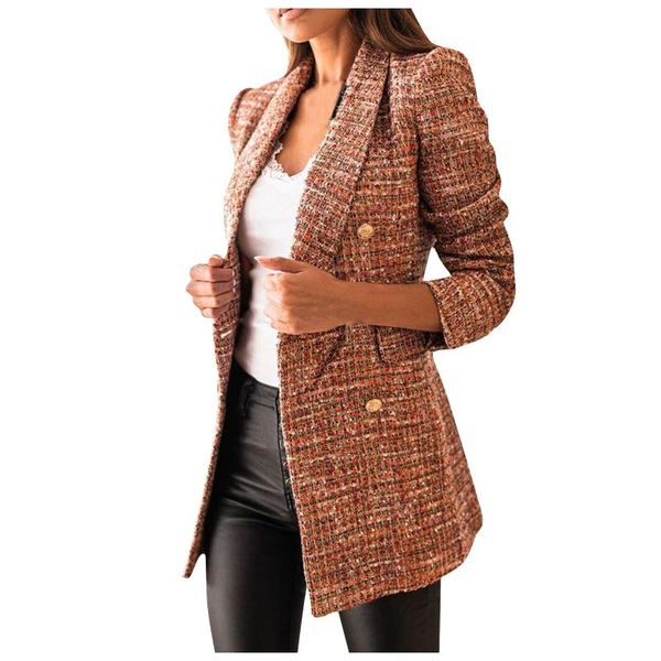 women's suits & blazers office lady elegant plaid lapel party jackets 2021 fashion long-sleeved double-breasted suit autumn retro print, White;black
women's suits & blazers office lady elegant plaid lapel party jackets 2021 fashion long-sleeved double-breasted suit autumn retro print, White;black