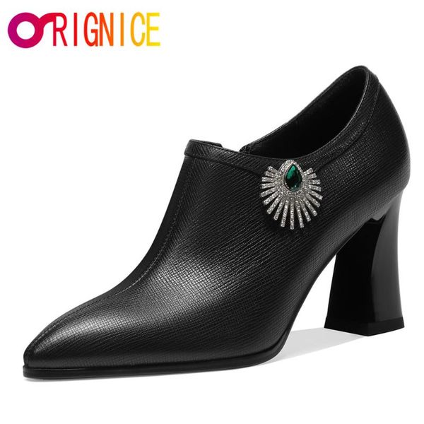 dress shoes orignice pointed toe women deep mouth pumps crystal solid color thick high heels zipper wedding prom big size 34-42, Black
dress shoes orignice pointed toe women deep mouth pumps crystal solid color thick high heels zipper wedding prom big size 34-42, Black