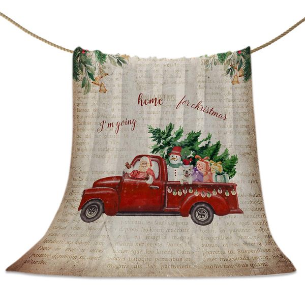 Luxury Fleece Throw Blankets, Santa Claus Driving Red Truck Christmas Tree Fuzzy Flannel Throws Super Soft Cozy Warm Blanket for
Luxury Fleece Throw Blankets, Santa Claus Driving Red Truck Christmas Tree Fuzzy Flannel Throws Super Soft Cozy Warm Blanket for