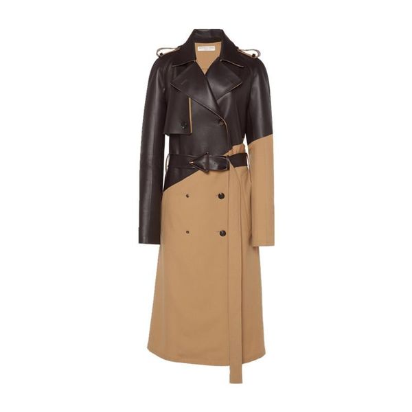 brand heavy crafts big contrast color stitching long sleeve ladies windbreaker jacket 2021 women's clothing winter fashion be trench co, Tan;black
brand heavy crafts big contrast color stitching long sleeve ladies windbreaker jacket 2021 women's clothing winter fashion be trench co, Tan;black