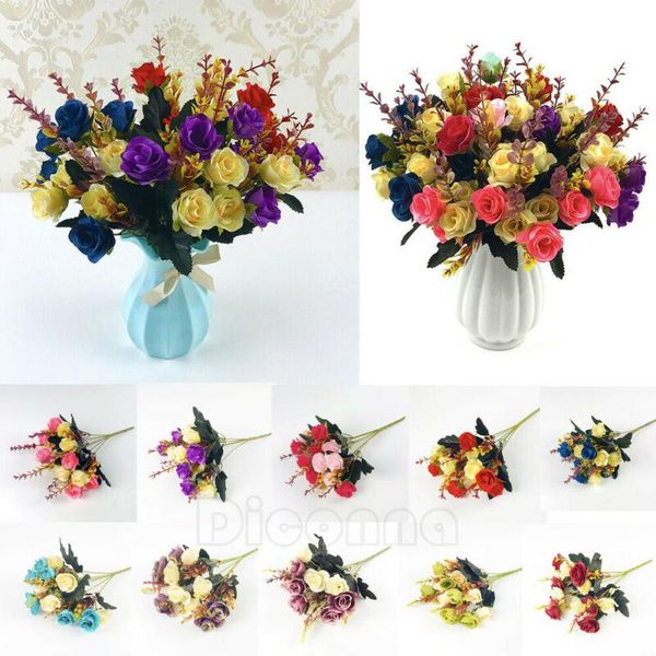 artificial rose bouquet silk fake flowers wedding party home decoration us stock decorative & wreaths
artificial rose bouquet silk fake flowers wedding party home decoration us stock decorative & wreaths