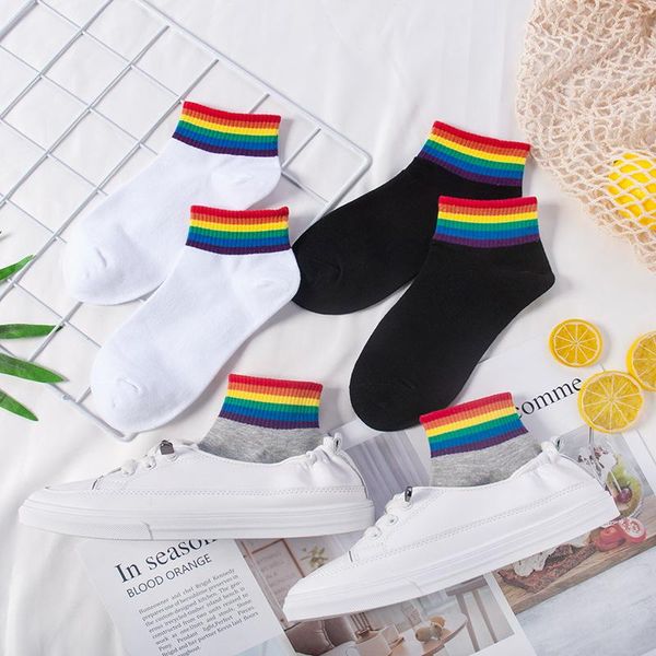 socks & hosiery 2021 fashion cotton short for women rainbow stripes harajuku funny korean kawaii women's, Black;white
socks & hosiery 2021 fashion cotton short for women rainbow stripes harajuku funny korean kawaii women's, Black;white