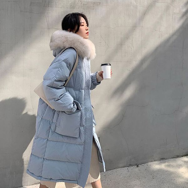 long down down padded jacket womens winter style anti-season fashion thickening, Black
long down down padded jacket womens winter style anti-season fashion thickening, Black