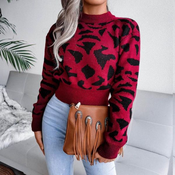 women's sweaters casual women sweater pullover leopard pattern round neck autumn winter long sleeve warm knitted for gathering jumper, White;black
women's sweaters casual women sweater pullover leopard pattern round neck autumn winter long sleeve warm knitted for gathering jumper, White;black