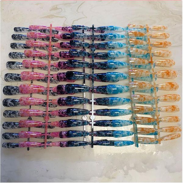 1set/24pcs long ballet coffin fake nails color press on nail tips removable varnish manicure glue style ladies decorations1, Red;gold
1set/24pcs long ballet coffin fake nails color press on nail tips removable varnish manicure glue style ladies decorations1, Red;gold
