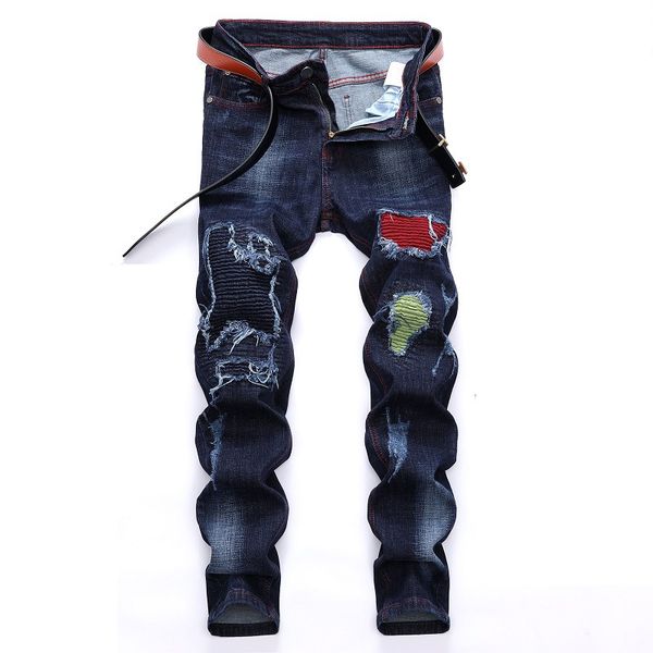 fashion ripped men s jeans comfortable fashion casual personality distress pants street party, Blue
fashion ripped men s jeans comfortable fashion casual personality distress pants street party, Blue