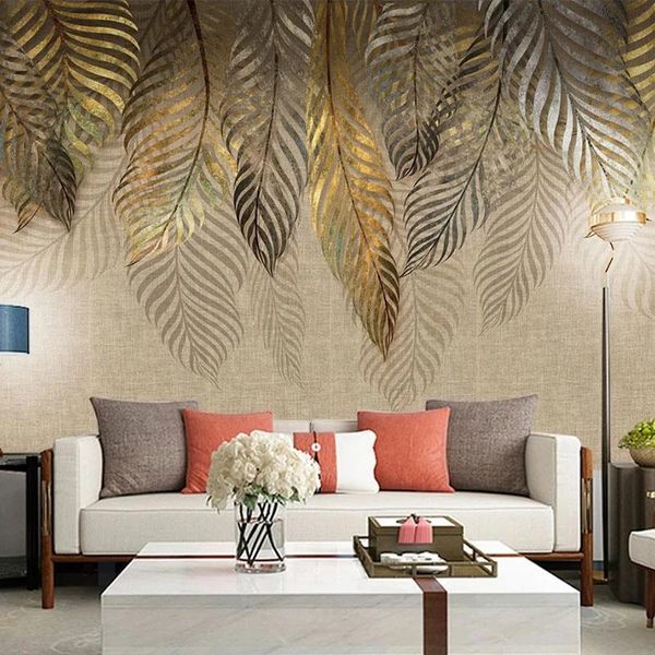 custom mural self adhesive wallpaper bedroom3d modern art leaves tv background wall painting living room dining decor wallpapers
custom mural self adhesive wallpaper bedroom3d modern art leaves tv background wall painting living room dining decor wallpapers